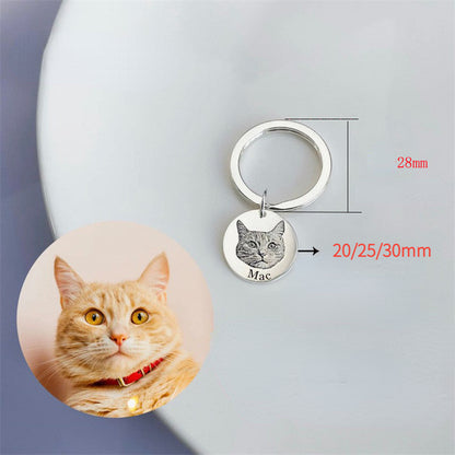 Personalized Pet Photo On Keychain