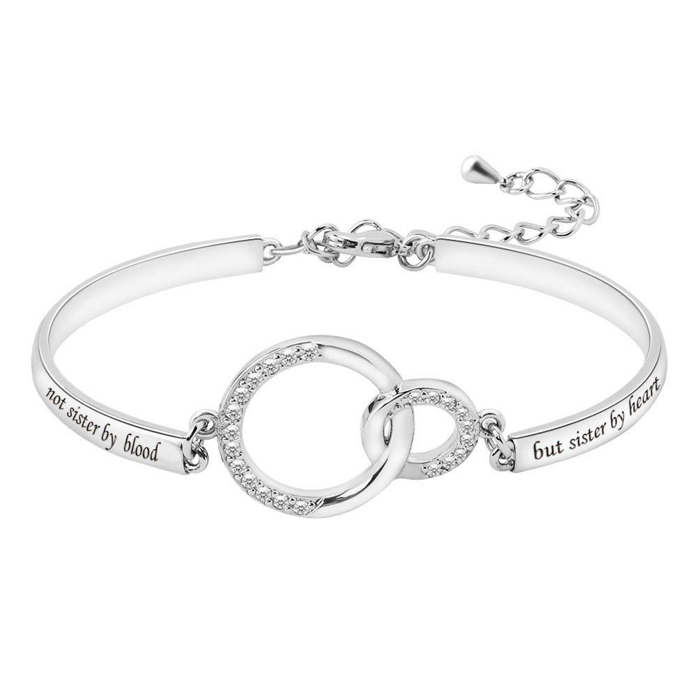 Custom Bracelets For Best Friend Engraved Link Bracelet In Stock