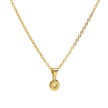 o initial necklace gold
