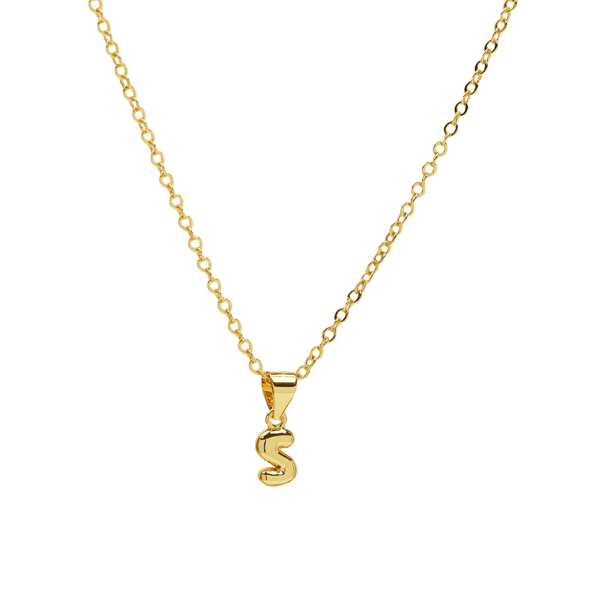 s initial necklace gold
