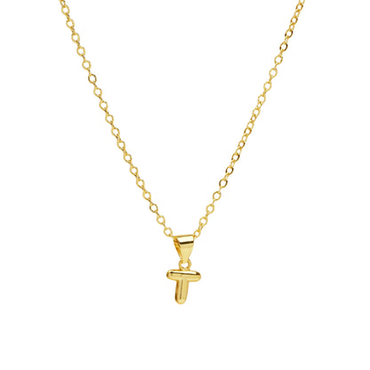 t initial necklace gold