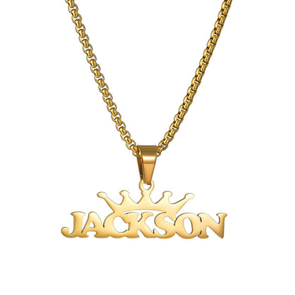 Men Name Necklace Personalized Gifts for Boyfriend