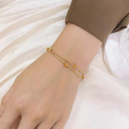 Women Dainty Gold Layered Bracelets Gifts for Her Trendy Bracelets