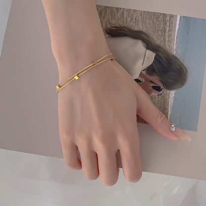 Women Dainty Gold Layered Bracelets Gifts for Her Trendy Bracelets