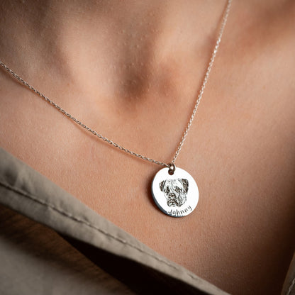 Personalized Pet Photo Necklace Gifts for The Pet Lover