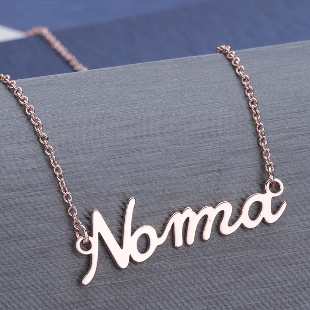Choker Name Necklace Name Pendant