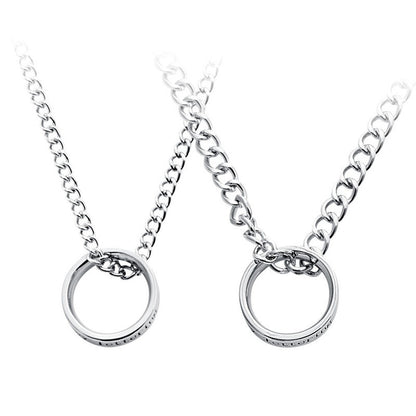 Couple Name Necklace Ring Dual Purpose