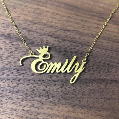 Custom Name Pendants Gold Name Necklace Dainty