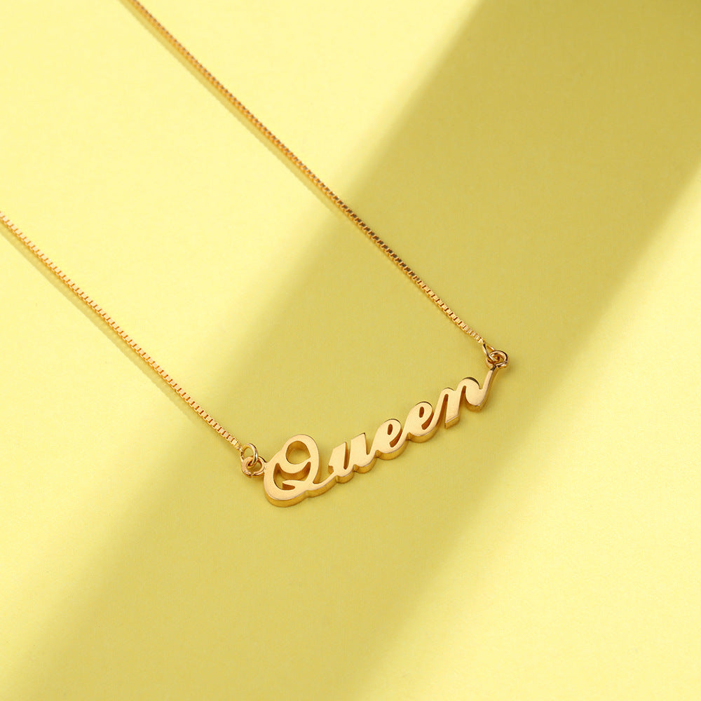 925 Name Necklace Sterling Silver Gold Name Necklace