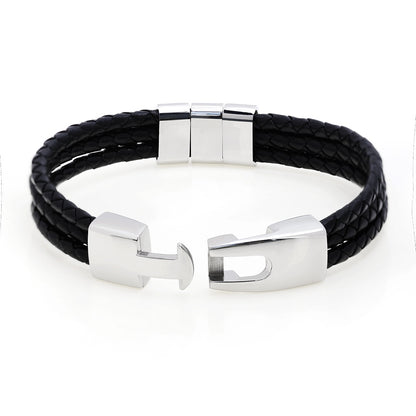 Men Leather Bracelet With Names