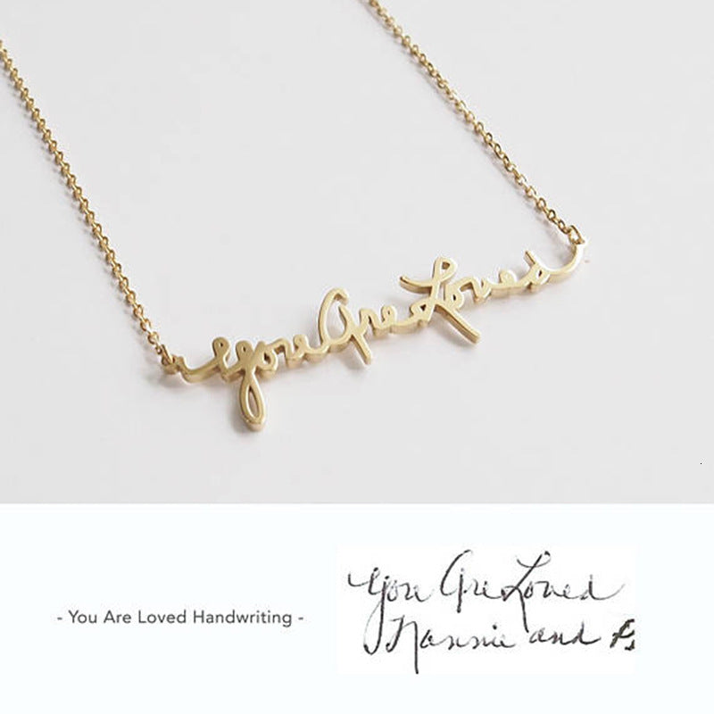 Handwriting Necklace Custom Handwriting Necklace