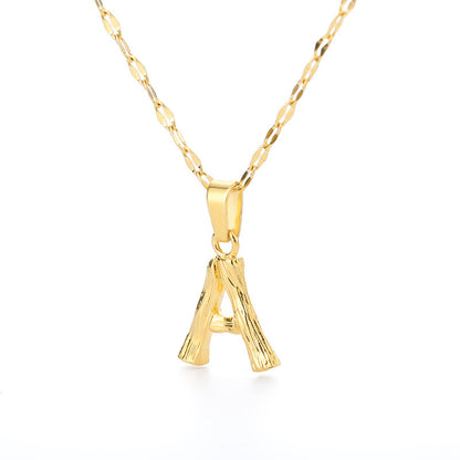 Gold Initial Pendant M Initial Necklace Gold Necklace For Women