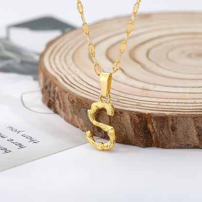 Gold Initial Pendant M Initial Necklace Gold Necklace For Women