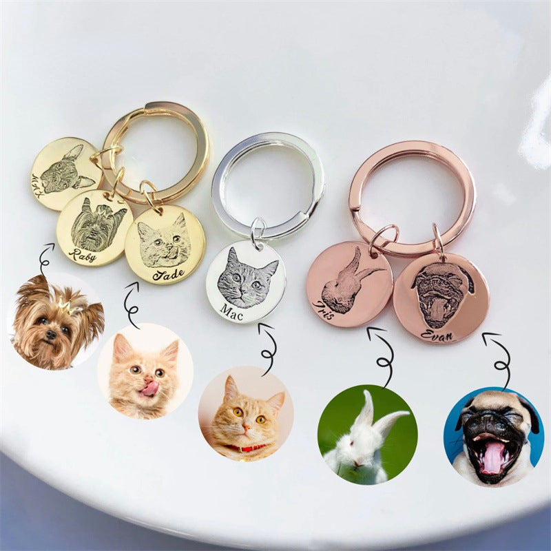 Personalized Pet Photo On Keychain