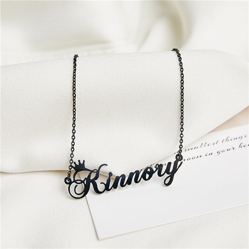 Crown Name Necklace