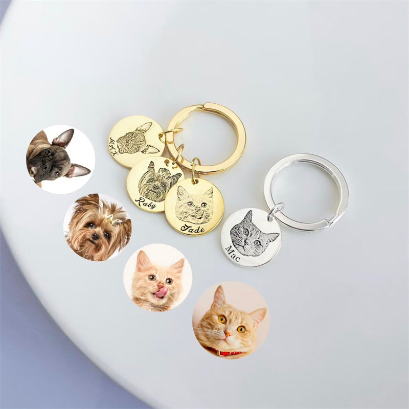 Personalized Pet Photo On Keychain