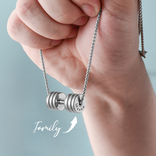Men's Child Name Necklace Engraved Necklace For Men