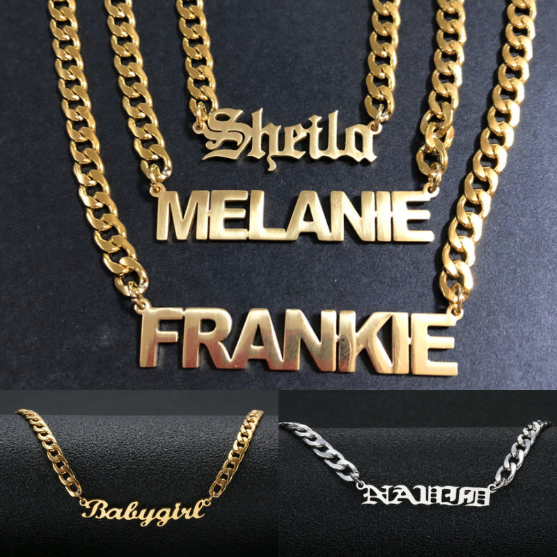Boyfriend Name Necklace Custom Necklace Name For Him