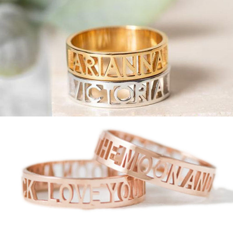 Personalized Rings For Couples Name Ring Buy Online