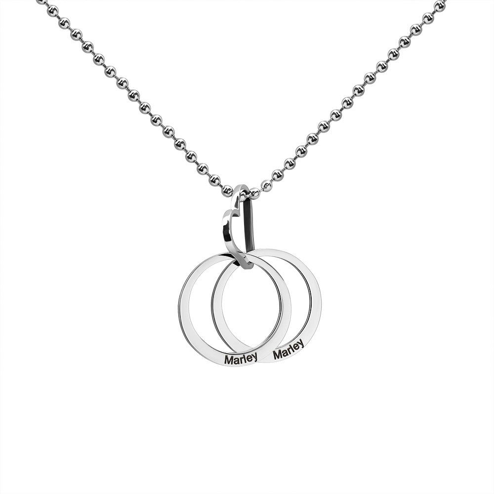 Double Circle Necklace