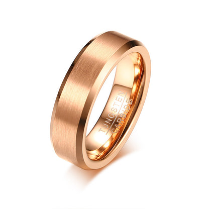 Mens Minimalist Tungsten Band Rings