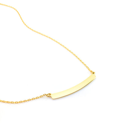 Engraved Bar Necklace Gold Bar Necklace Engraved Name