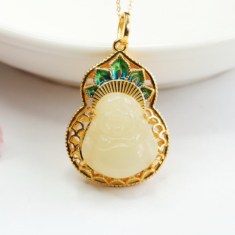 White Buddha Necklace 23A2402