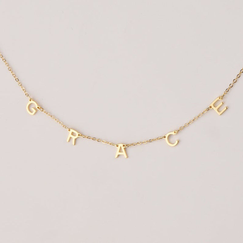 Name Necklace Individual Letters