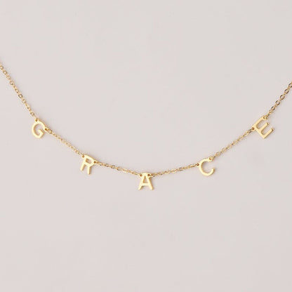 Name Necklace Individual Letters