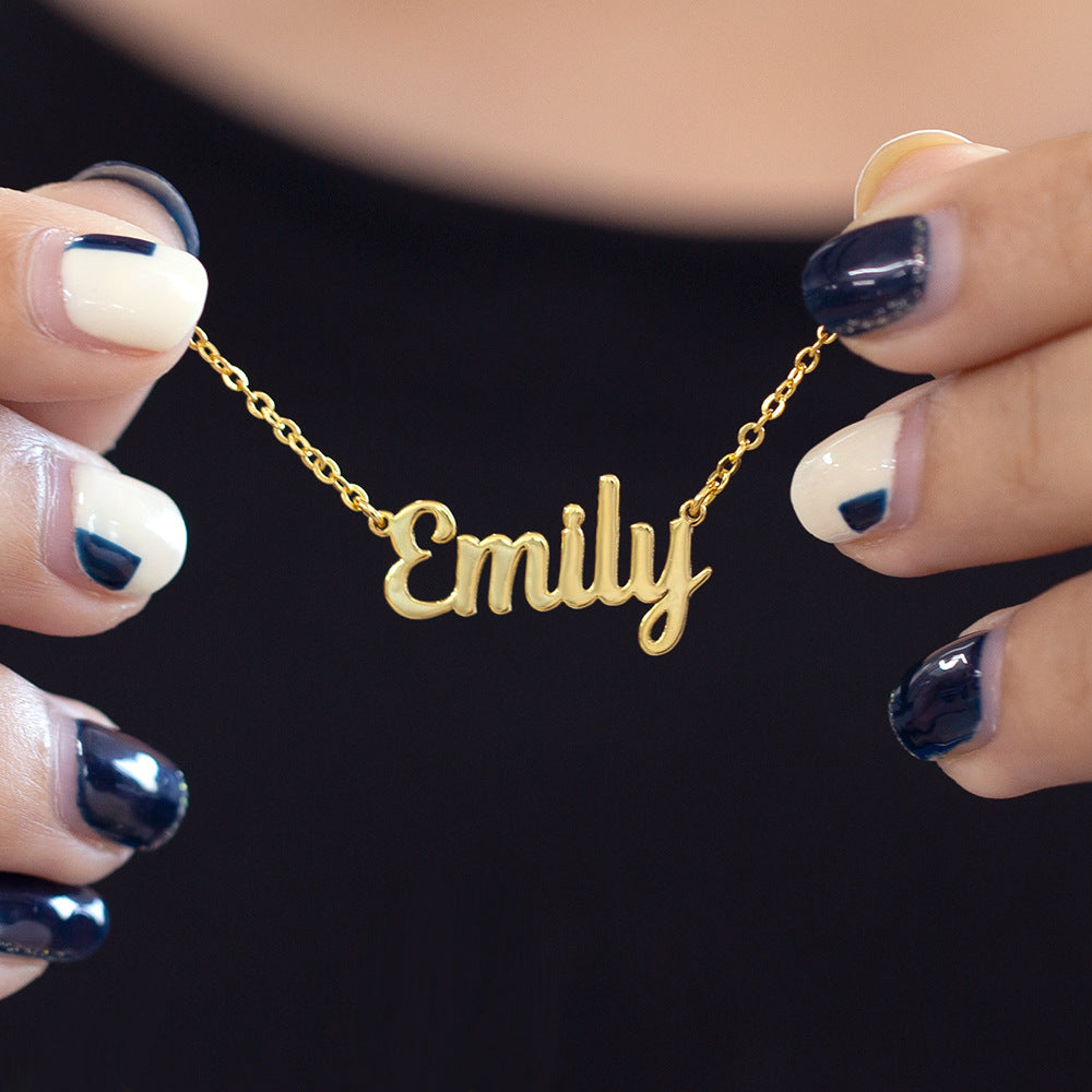 Solid Silver Name Necklace