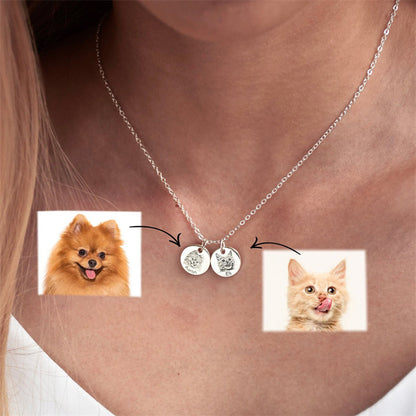 Personalized Pet Memorial Photo Necklace