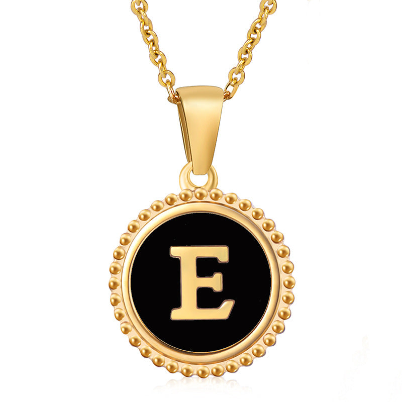 Initial Disc Necklace Gold Disc Necklace For Women