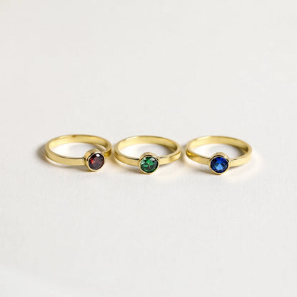 Birthstone Rings For Mom GOLD
