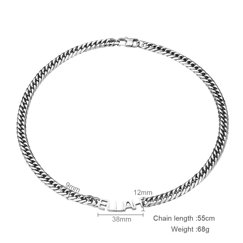 Name Chains For Men 9mm Cuban Link Chain