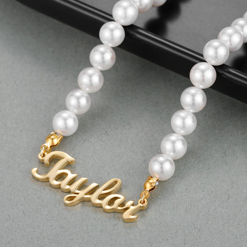 Pearl Necklace With Name