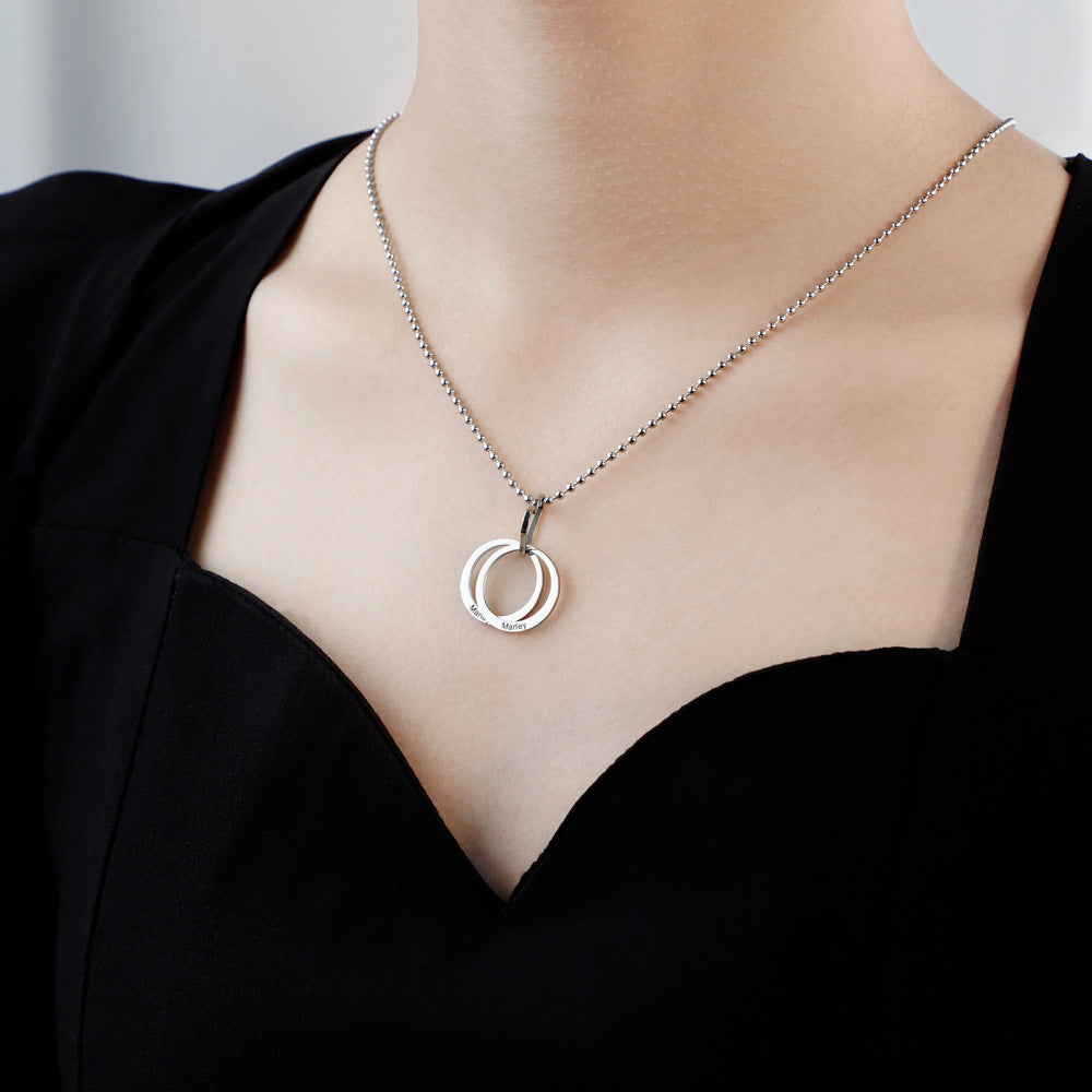 Double Circle Necklace
