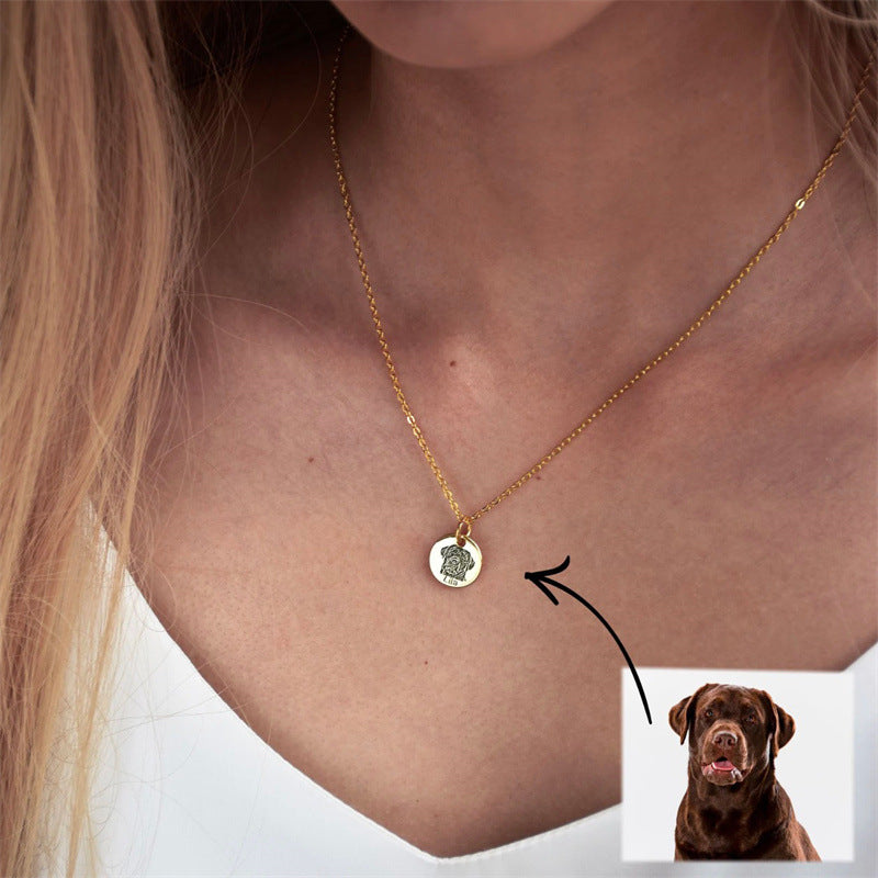 Personalized Pet Memorial Photo Necklace