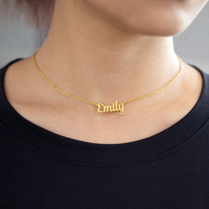 Solid Silver Name Necklace