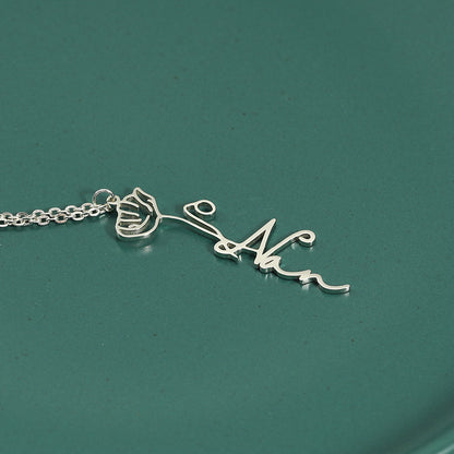 Sterling Silver Necklace With Name