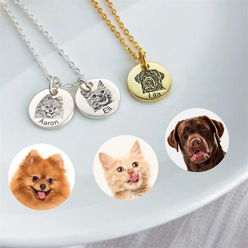 Personalized Pet Memorial Photo Necklace