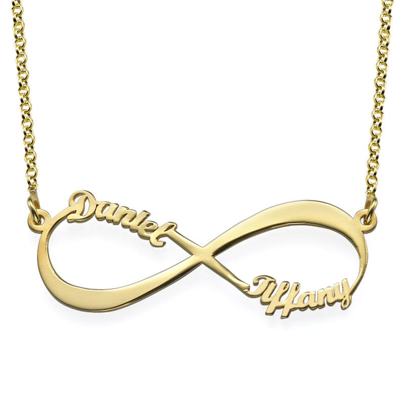 Infinity Necklace With 2 Names Necklaces For Girlfriend With Name