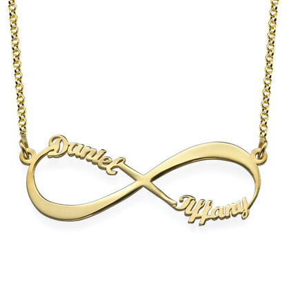 Infinity Necklace With 2 Names Necklaces For Girlfriend With Name