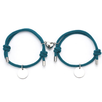 Custom Engraved Bracelets Initial Bracelets Matching Bracelets For Couples