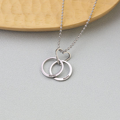 Double Circle Necklace