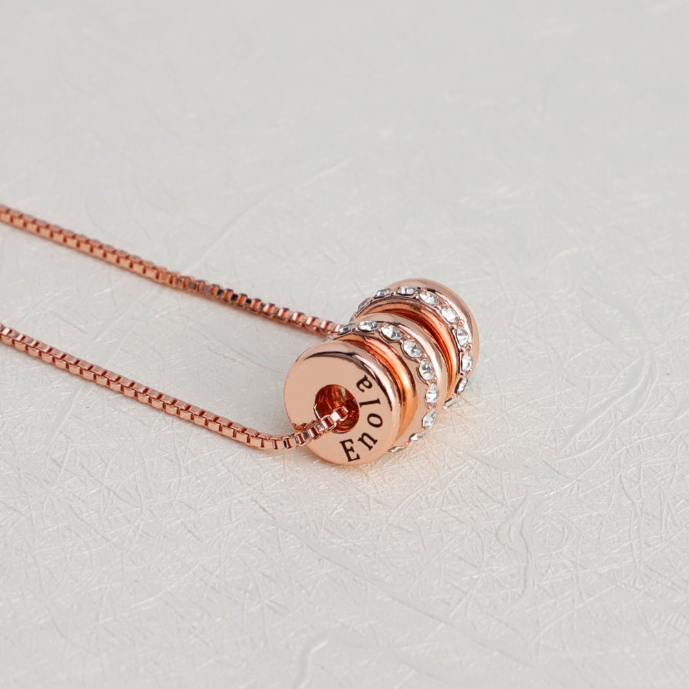 Custom Necklace For Her Multiple Name Necklace ROSE GOLD