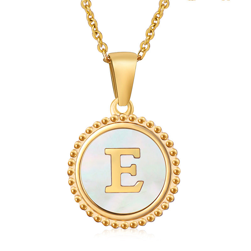 Initial Disc Necklace Gold Disc Necklace For Women