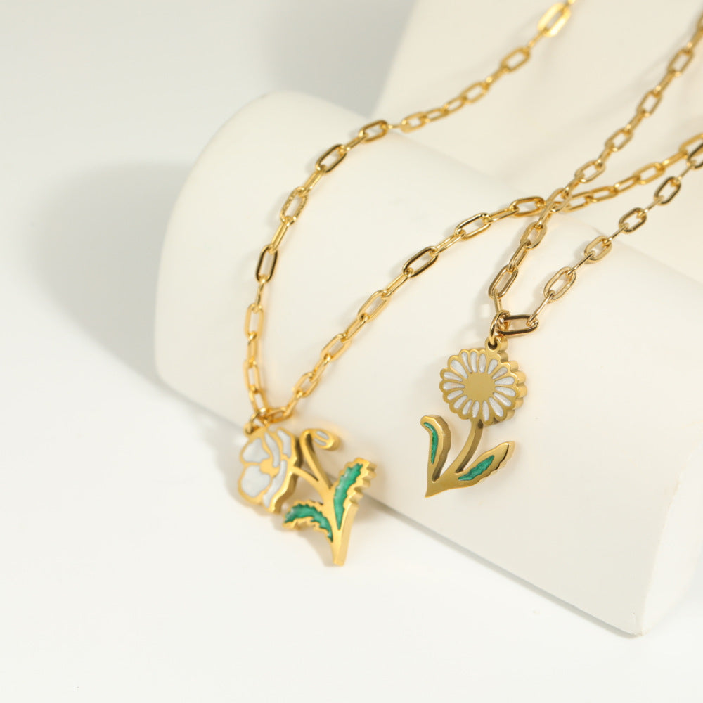 Birth Flower Necklace GOLD