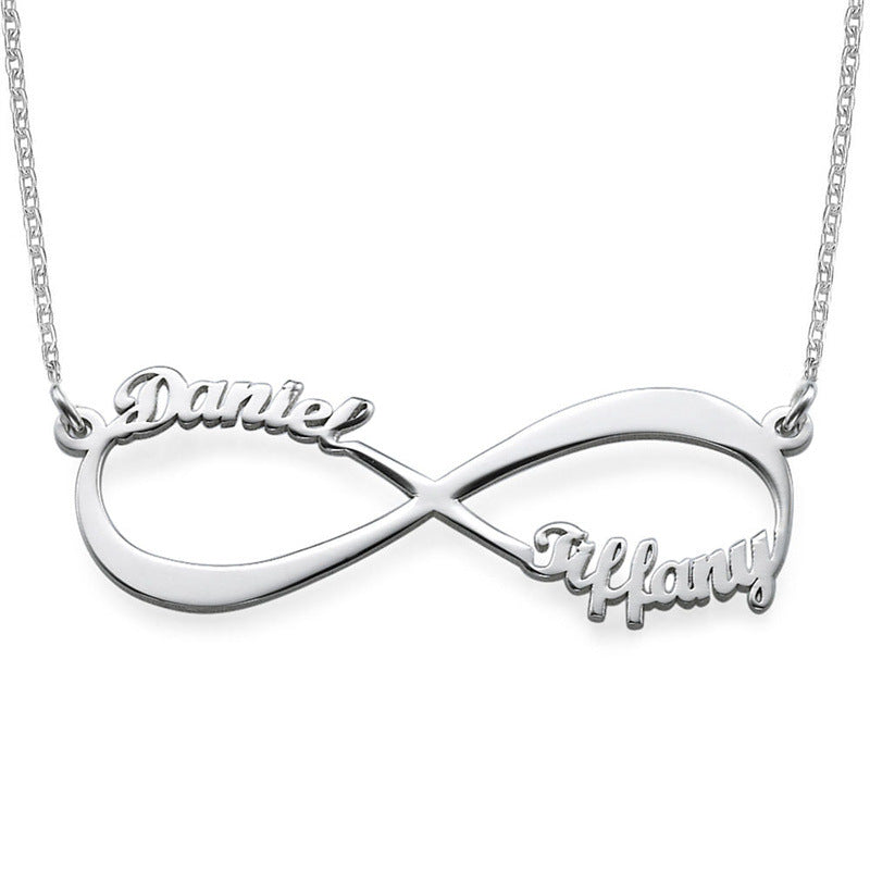 Infinity Necklace With 2 Names Necklaces For Girlfriend With Name