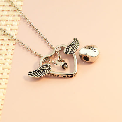 Engraved Name Necklace Heart Pendant Gift For Mother In Stock