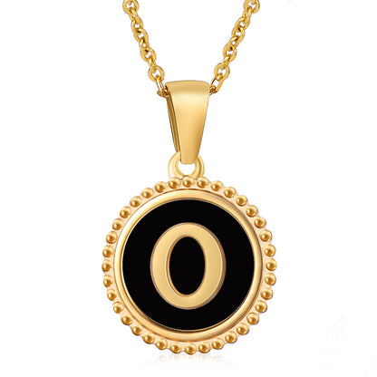 Initial Disc Necklace Gold Disc Necklace For Women